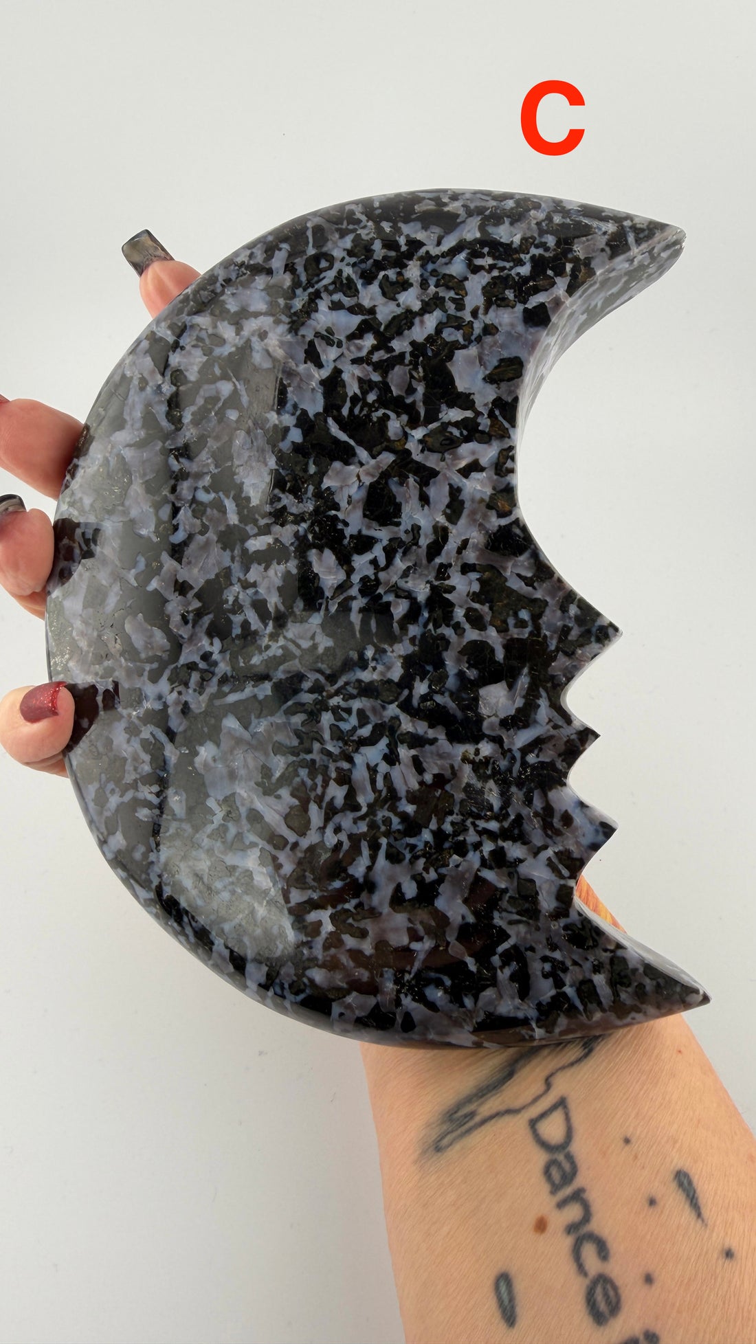 Indigo Gabbro Moon Faces-Earth Fairy Holistics