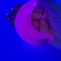 Mangano Calcite Crescent Moons (UV Reactive)-Earth Fairy Holistics