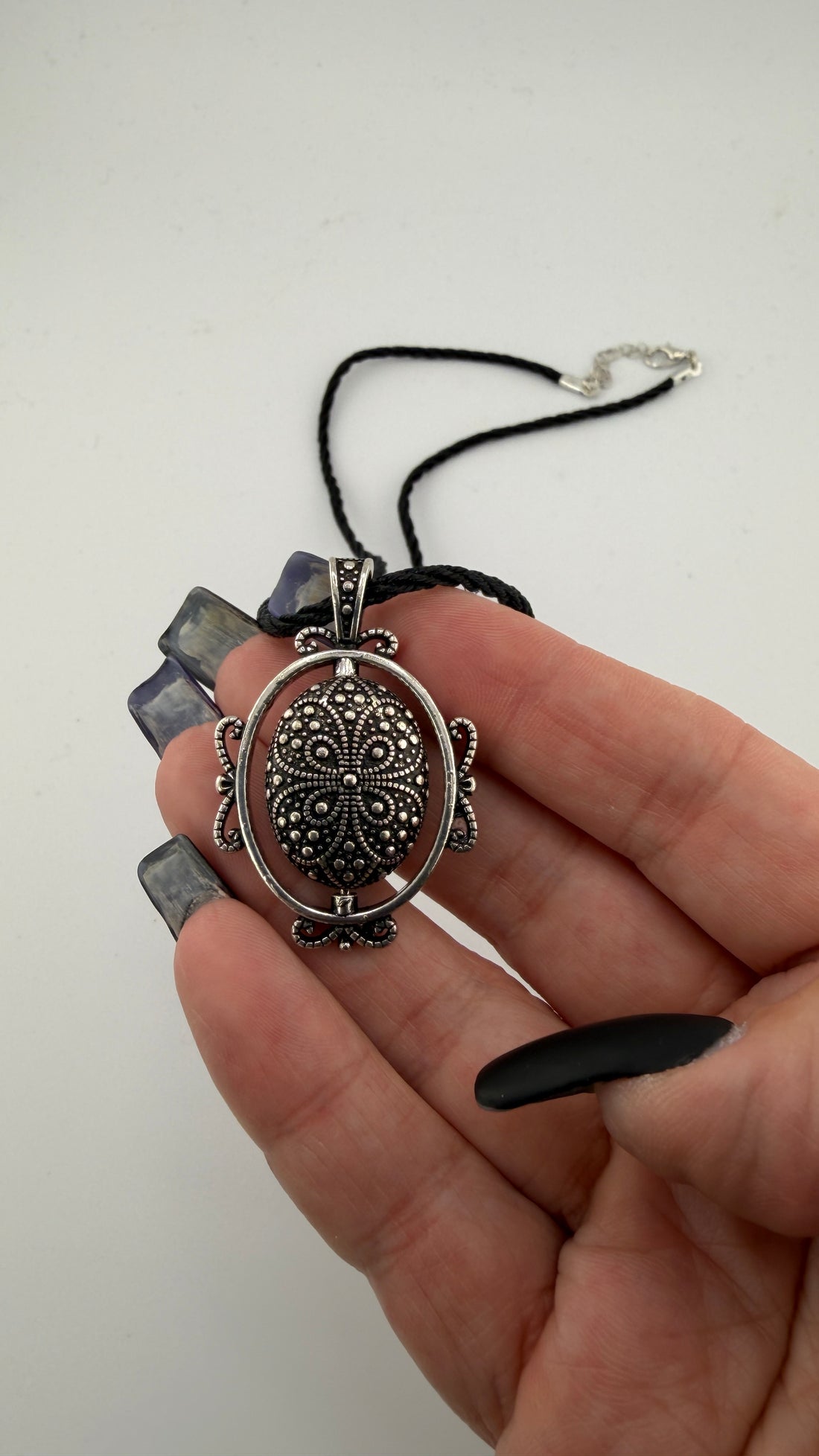 Crystal Spinner Necklace (Various Stones)