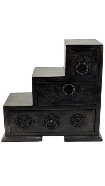 Pentacle 3 Step Chest 9x9"-Earth Fairy Holistics