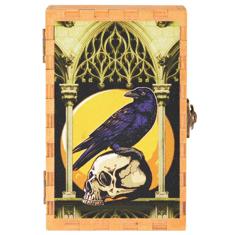 Raven & Skull Tarot Card Box-Earth Fairy Holistics