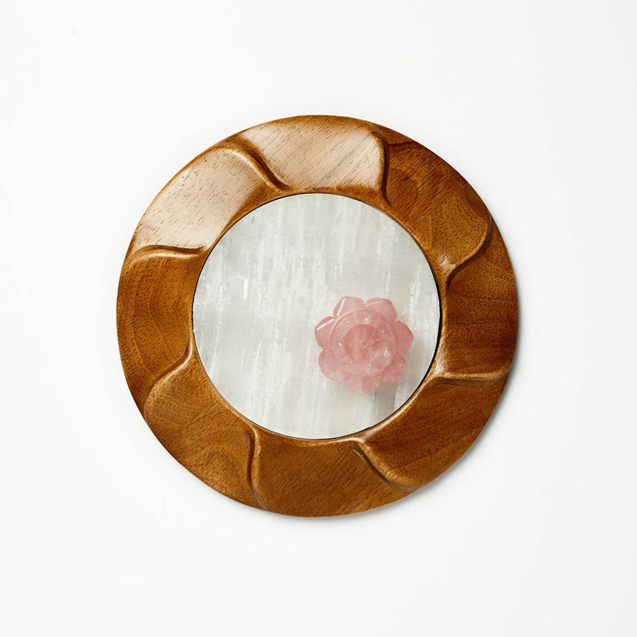 Decorative Selenite Plate-Earth Fairy Holistics