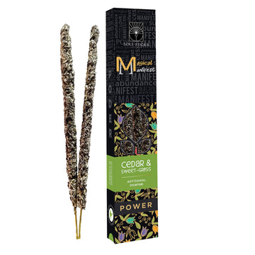 Power Cedar and Sweetgrass Magical Manifest Incense Sticks-Earth Fairy Holistics