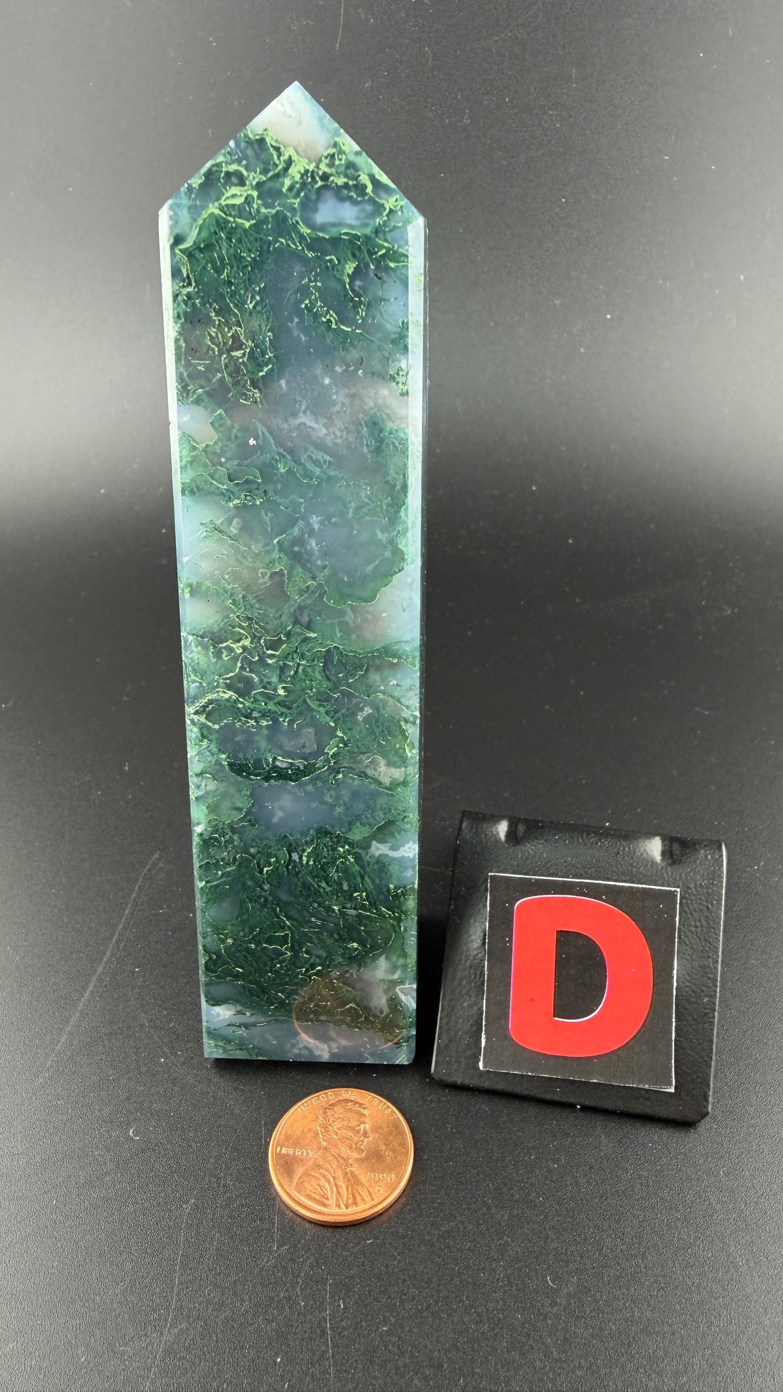 Moss Agate Obelisk Towers-Earth Fairy Holistics