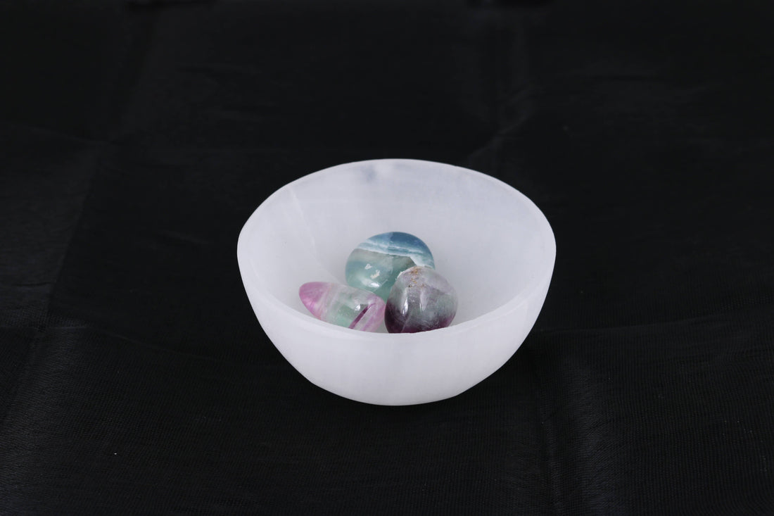 Deep Selenite Smudge Bowl (3 in.)-Earth Fairy Holistics