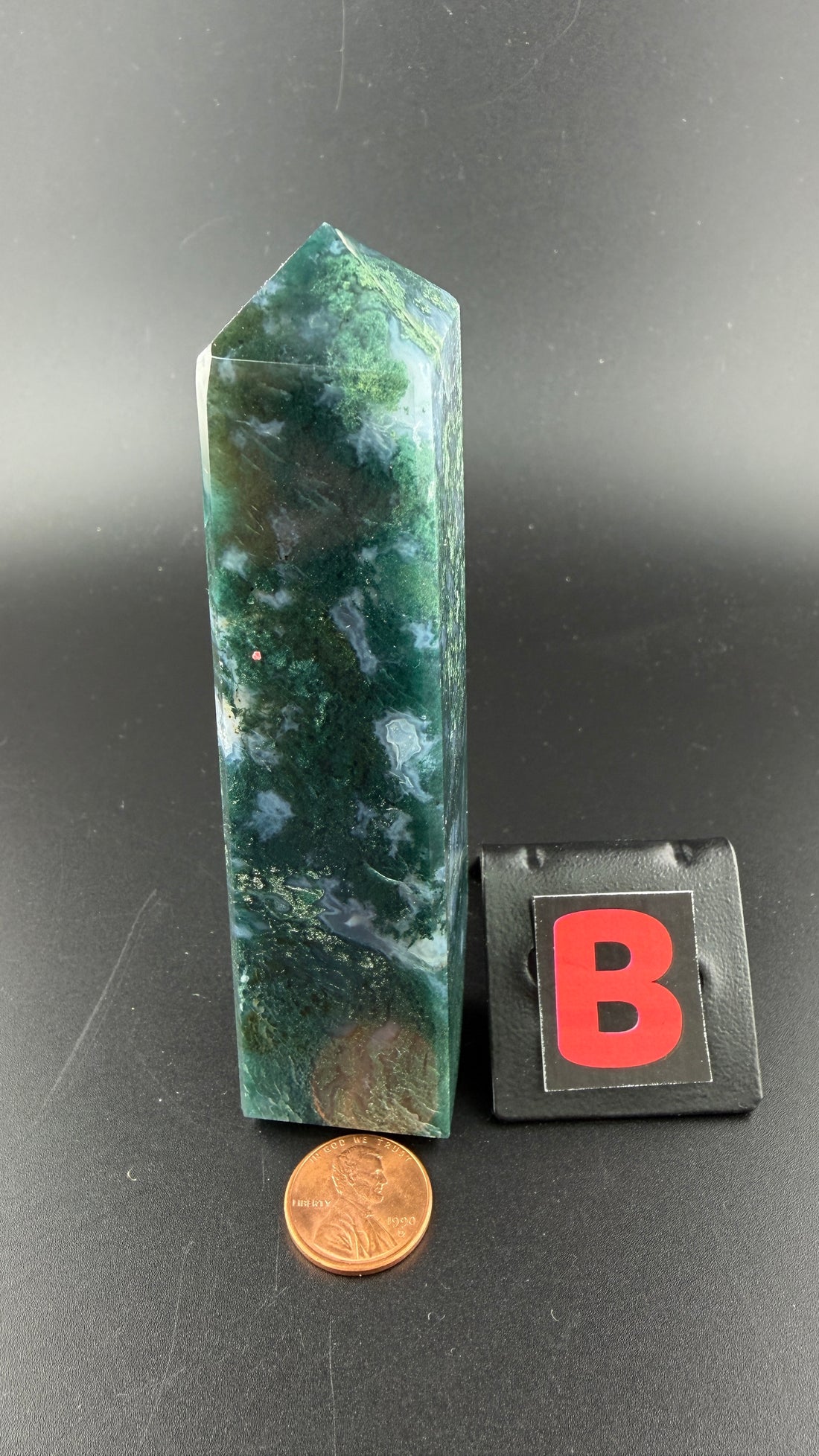 Moss Agate Obelisk Towers-Earth Fairy Holistics