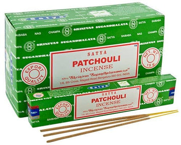 Satya - 60's Patchouli Incense Sticks (15 g.)-Earth Fairy Holistics