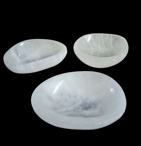 Natural Cut Selenite Bowl (4-5")-Earth Fairy Holistics