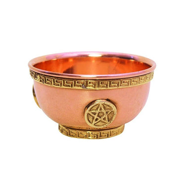 Pentagram Copper Bowl (3 in.)-Earth Fairy Holistics