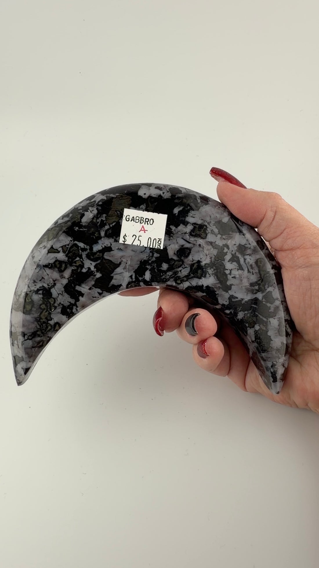 Indigo Gabbro Crescent Moons-Earth Fairy Holistics