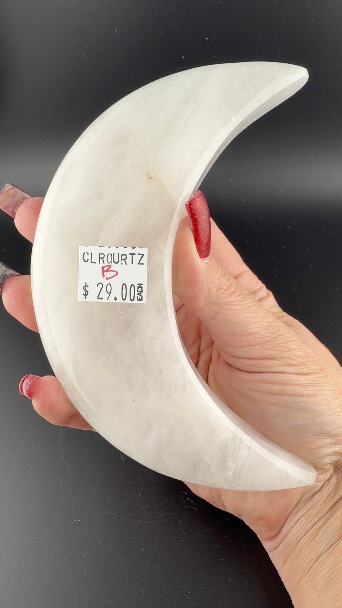 Clear Quartz Crescent Moons-Earth Fairy Holistics