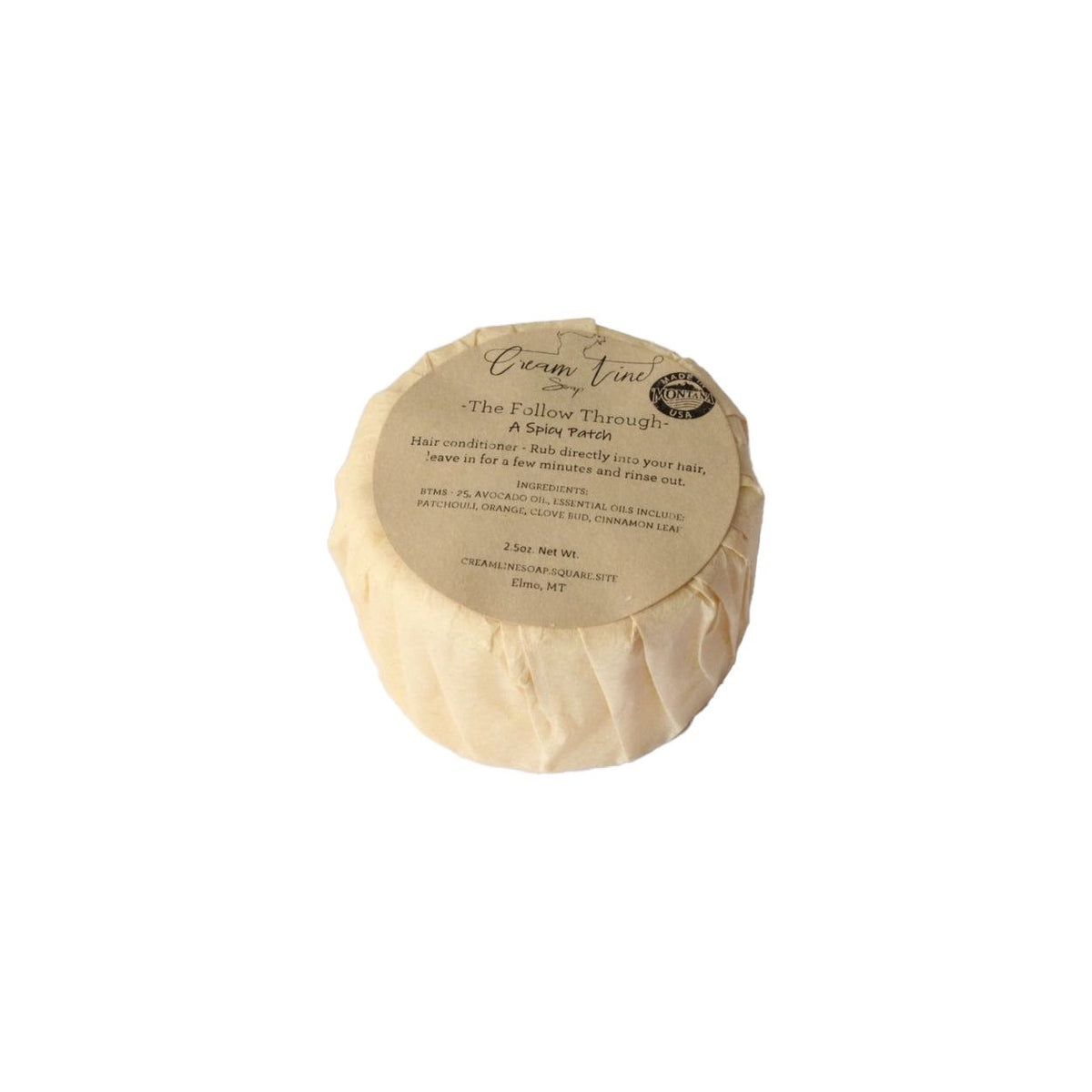 Cream Line Soap Hair Conditioner Bar - A Spicy Patch-Earth Fairy Holistics