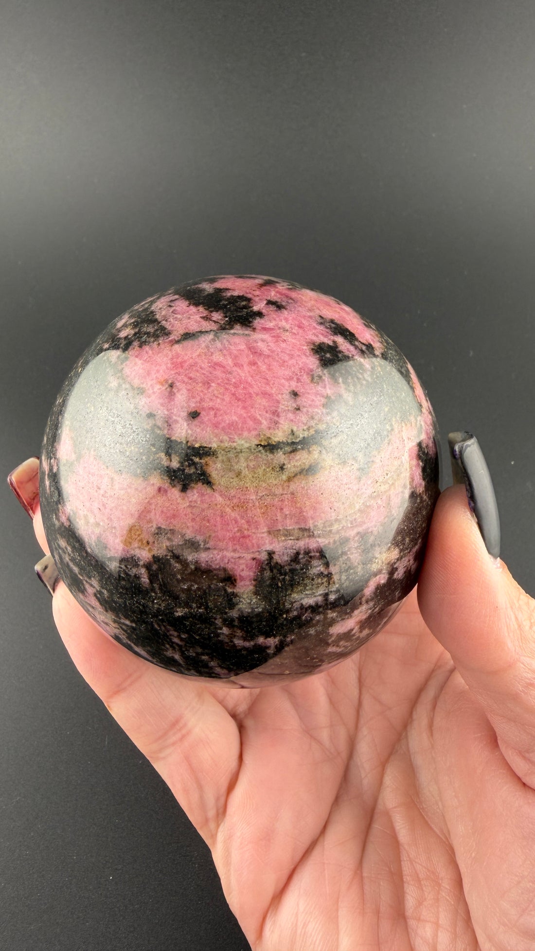 Rhodonite Sphere-Earth Fairy Holistics