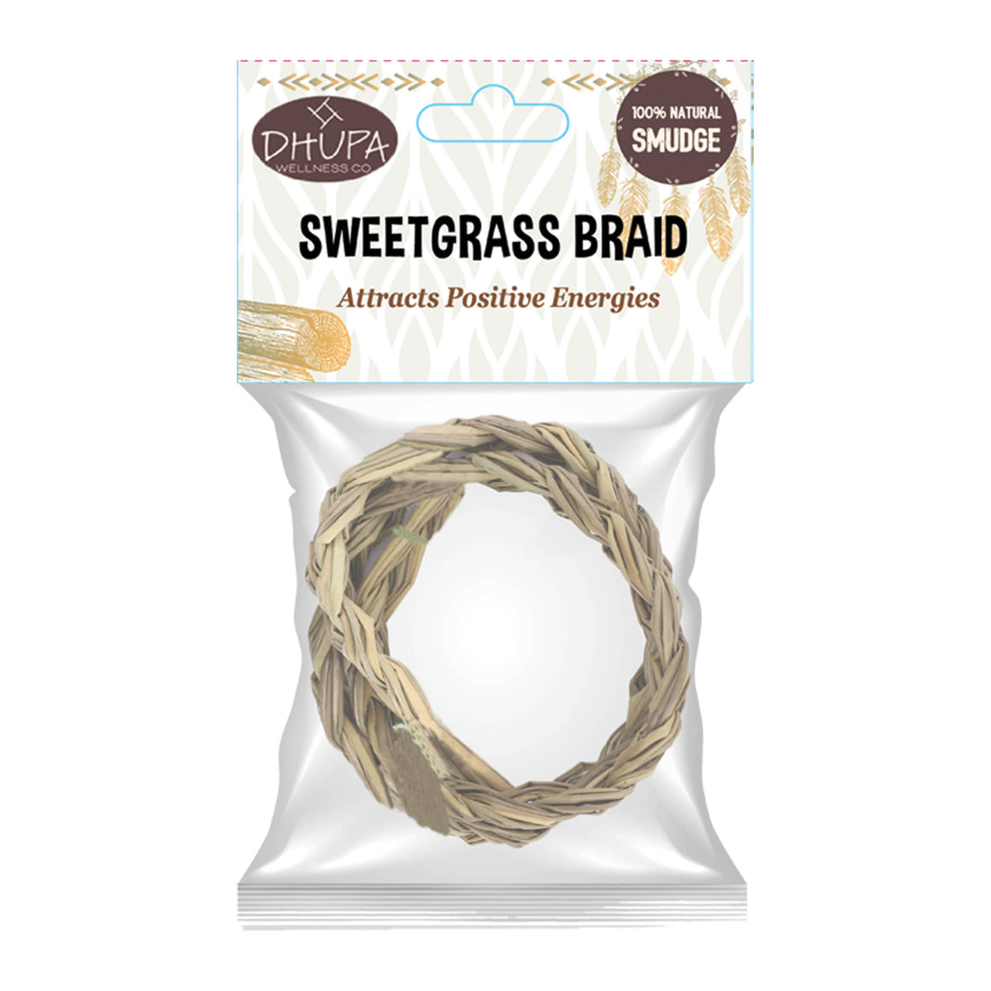 Sweetgrass Braid Retail Bag (30 in.)-Earth Fairy Holistics