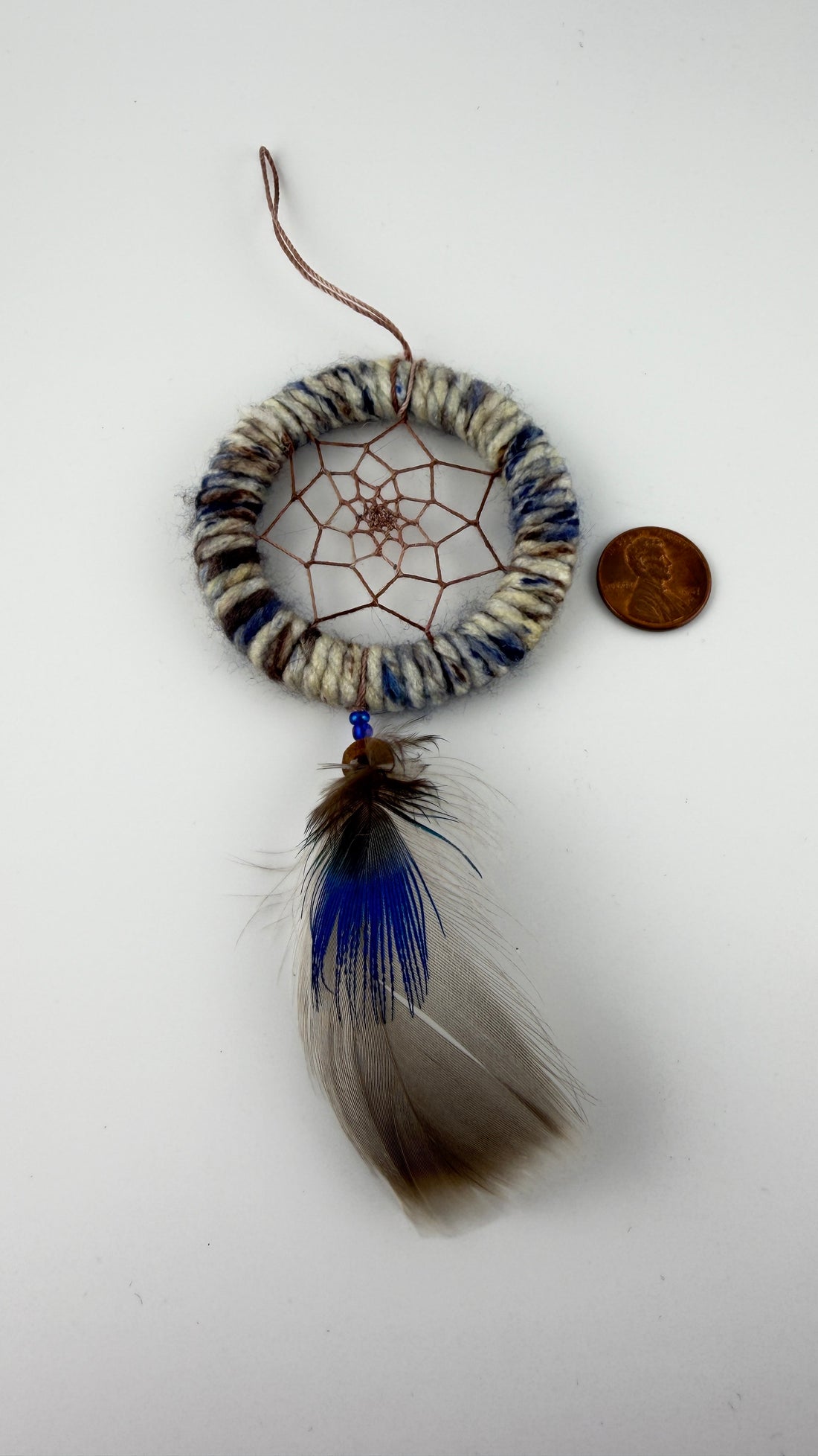 Spirit Wolf Dreamcatchers/Leather Keychains-Earth Fairy Holistics