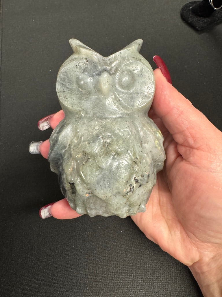 Labradorite Owl-Earth Fairy Holistics