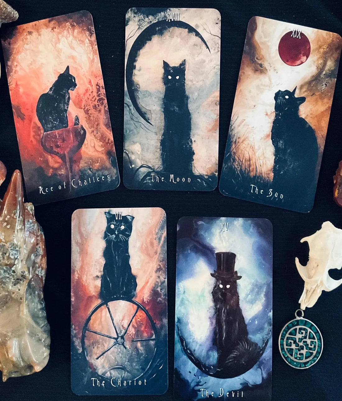 Haunted Cat Tarot - J Edward Neill-Earth Fairy Holistics