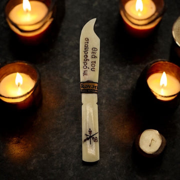 Mystic Bone & Horn Athames: Engraved Tools of Sacred Craft-Earth Fairy Holistics