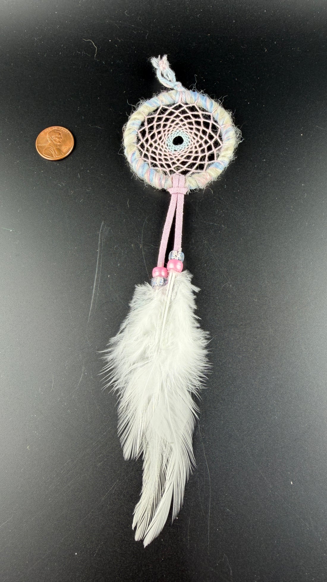 Spirit Wolf Dreamcatchers/Leather Keychains-Earth Fairy Holistics