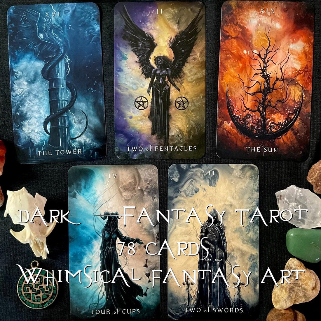 Dark Fantasy Tarot - J Edward Neill-Earth Fairy Holistics