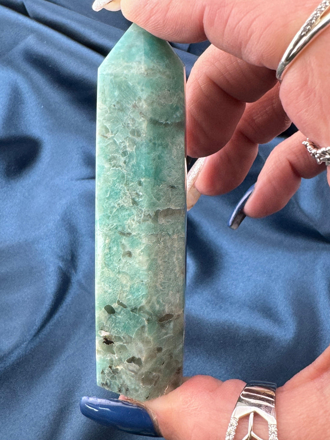 Amazonite & Smoky Quartz Tower-Earth Fairy Holistics