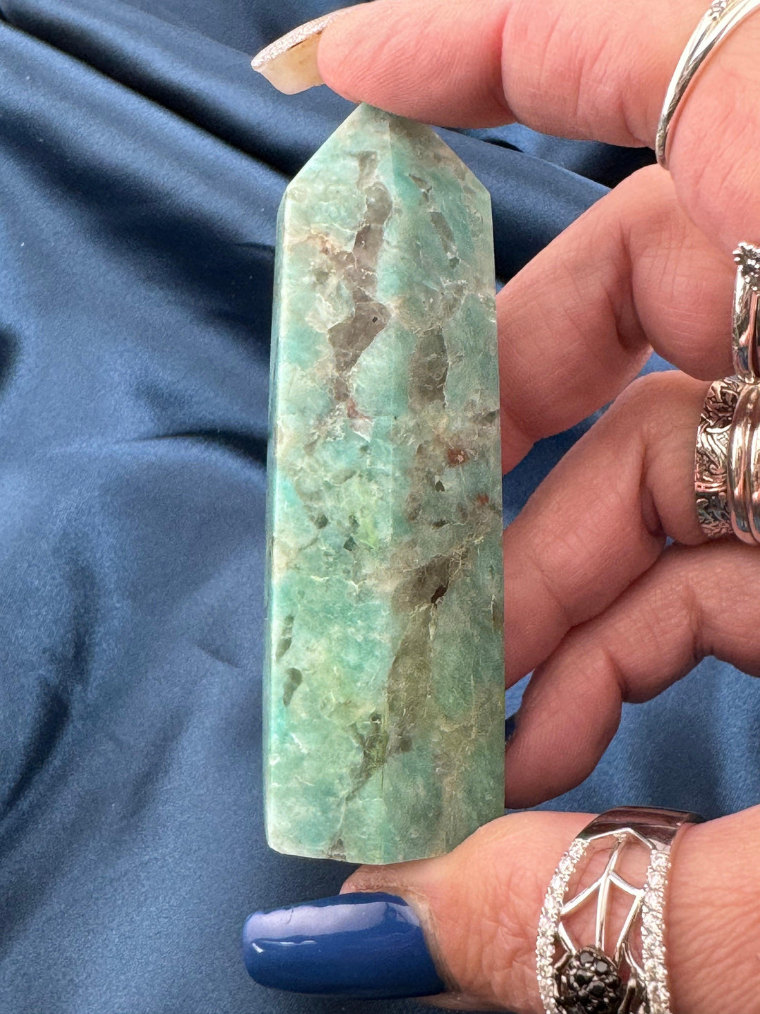 Amazonite & Smoky Quartz Tower-Earth Fairy Holistics