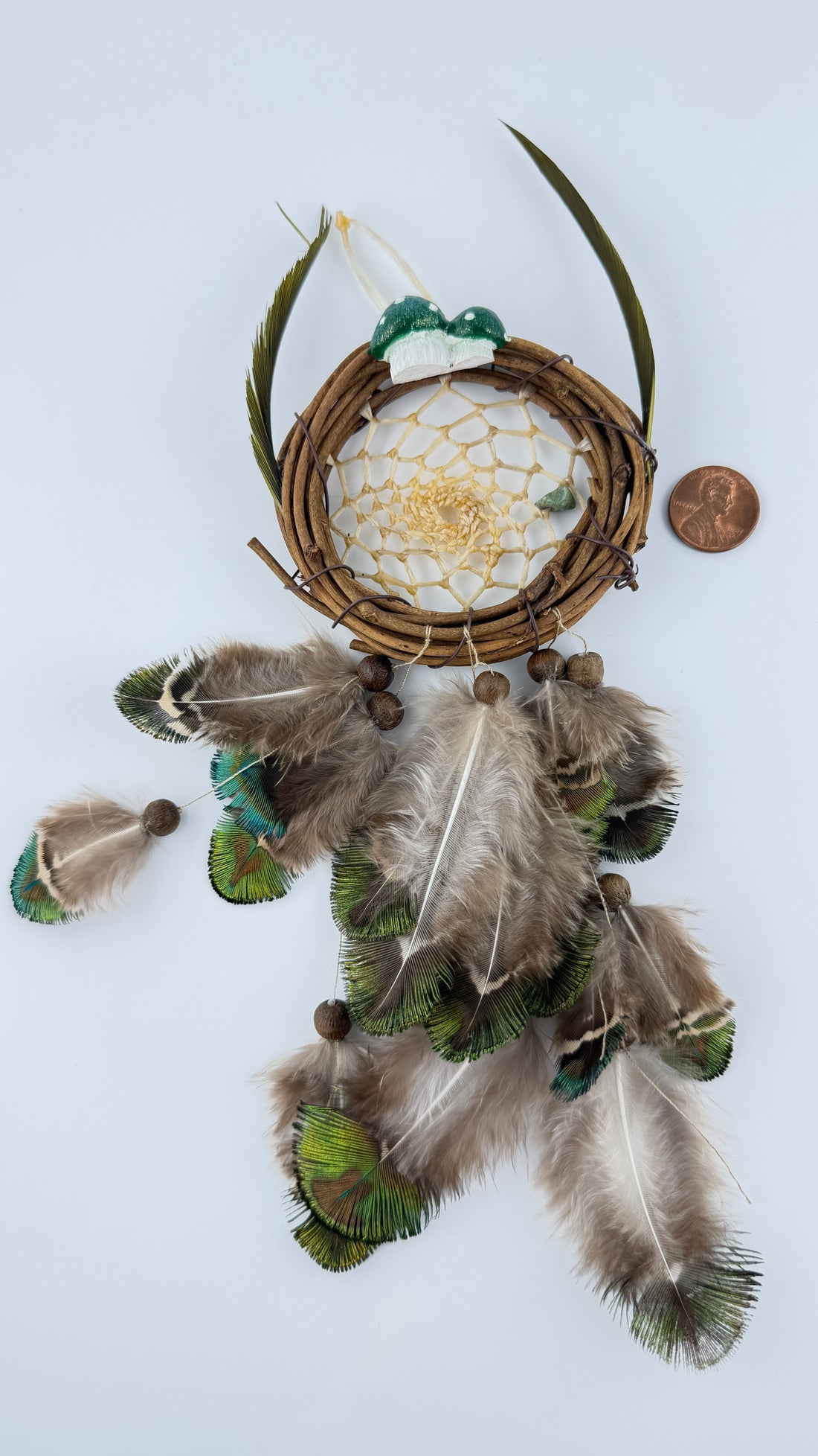 Spirit Wolf Dreamcatchers/Leather Keychains-Earth Fairy Holistics