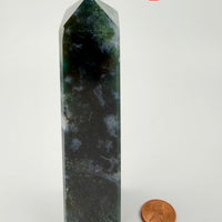 Moss Agate Obelisks-Earth Fairy Holistics