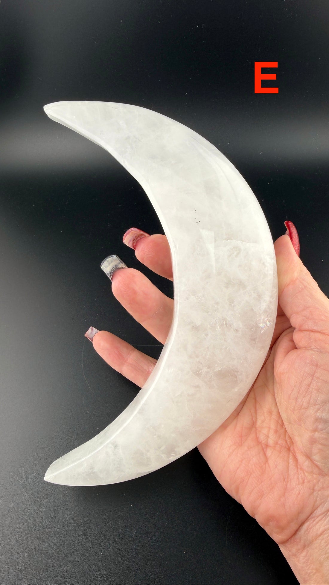 Clear Quartz Crescent Moons-Earth Fairy Holistics