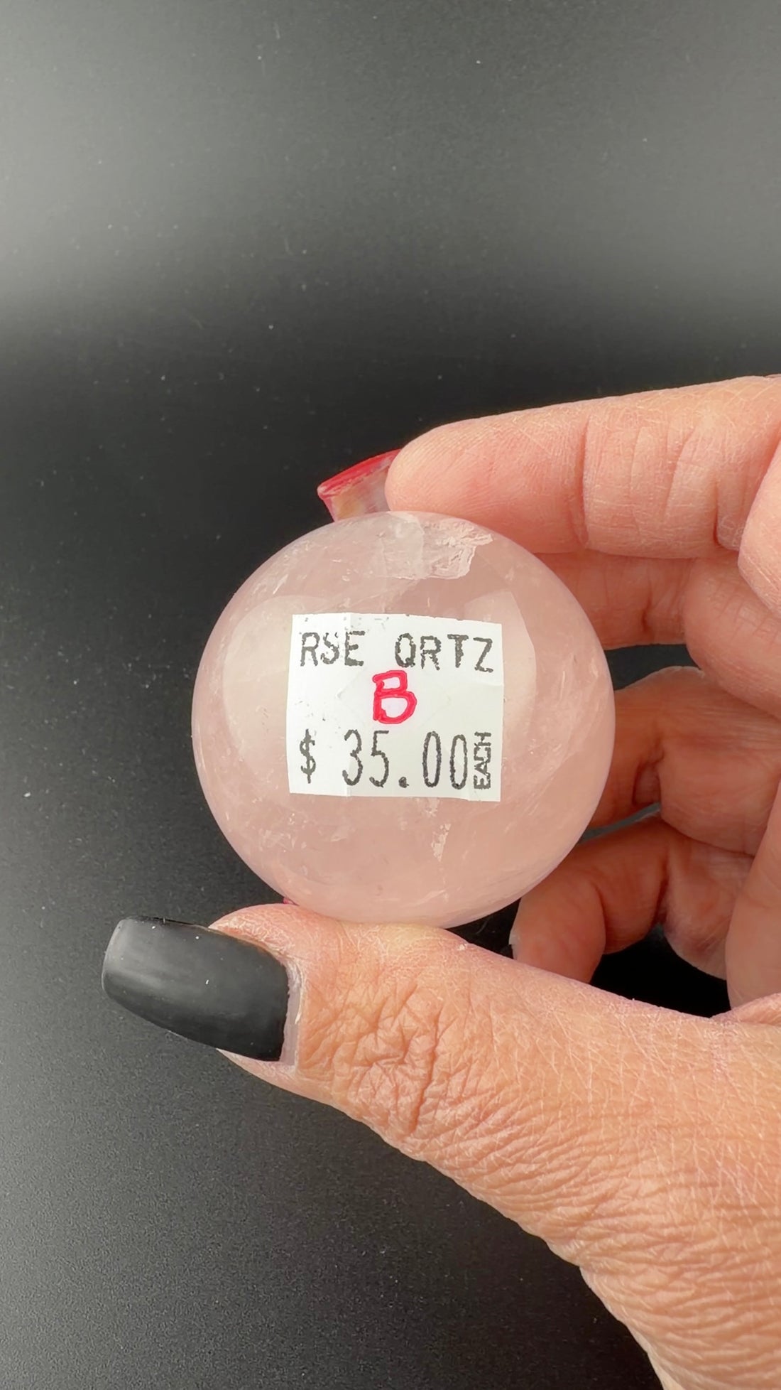 Rose Quarts Spheres
