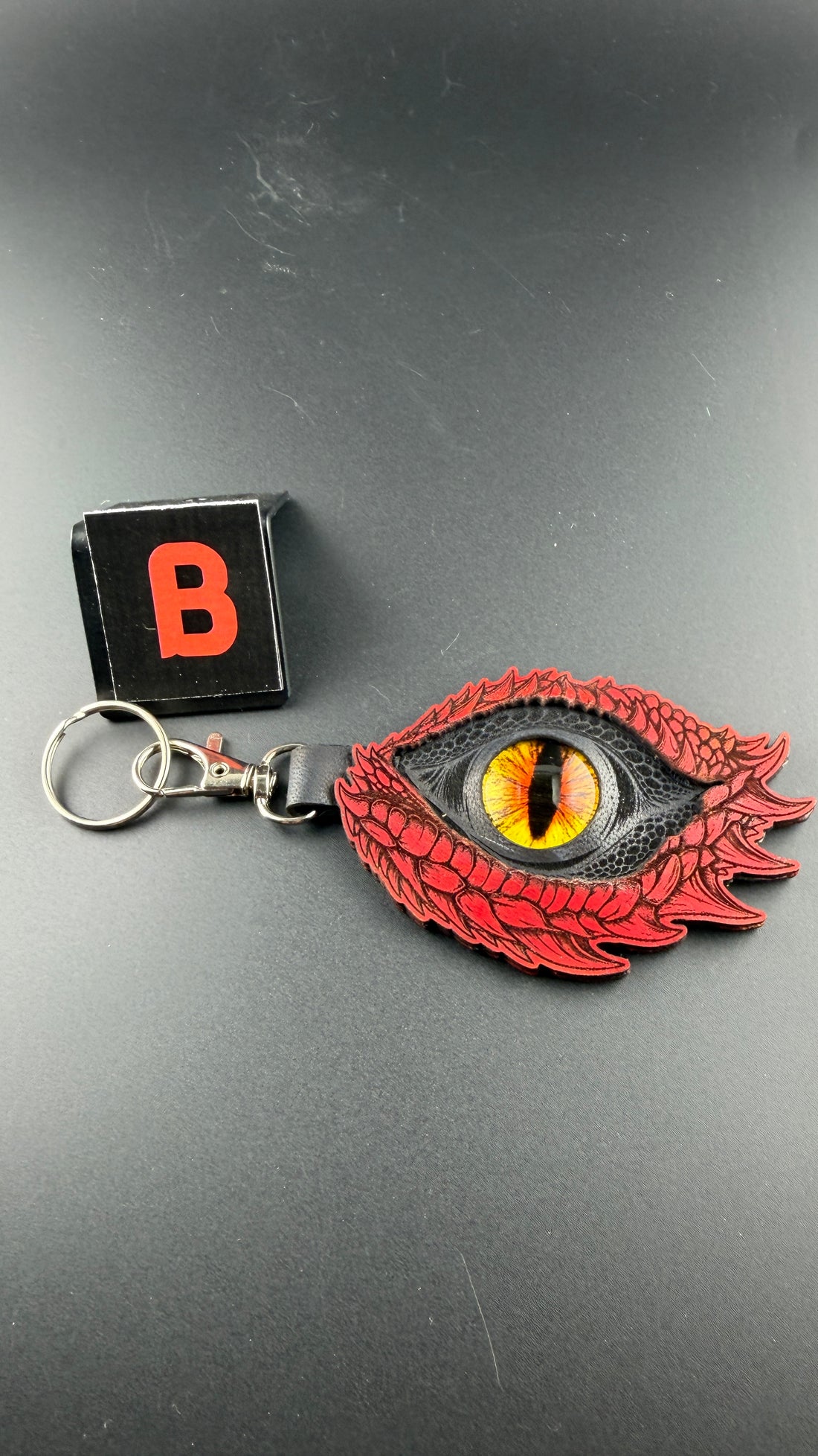 Spirit Wolf Leather Eye Keychains