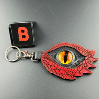 Spirit Wolf Leather Eye Keychains