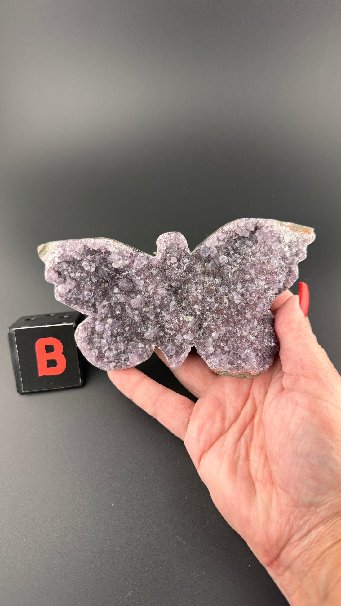 Druzy Amethyst Butterfly