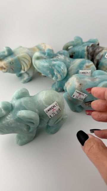 Caribbean Calcite Elephants
