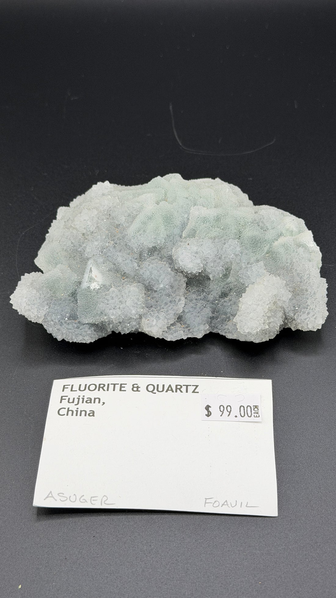 Fluorite & Quartz Specimen-Earth Fairy Holistics