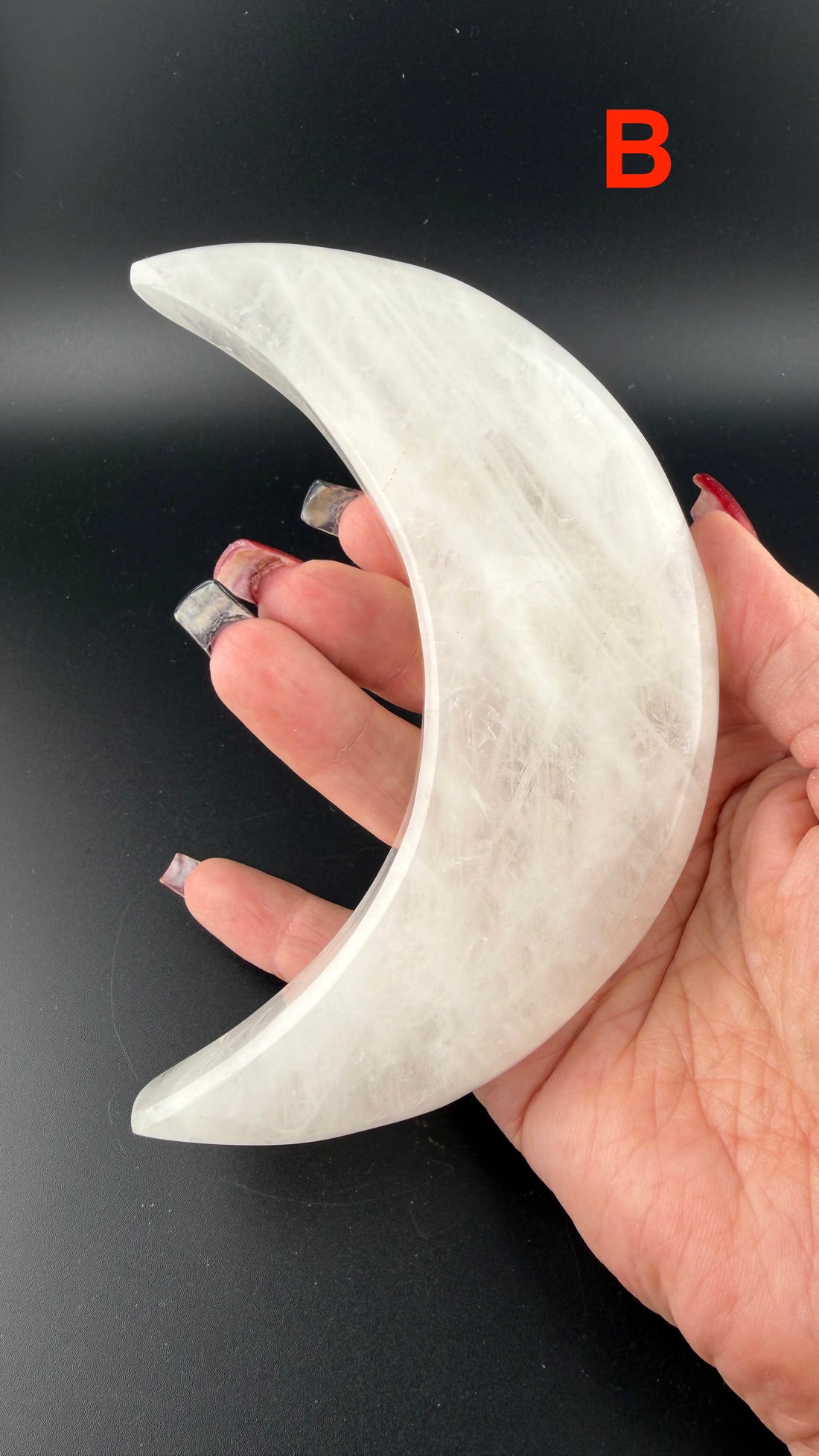 Clear Quartz Crescent Moons-Earth Fairy Holistics