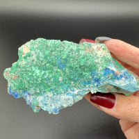 Malachite with Chrysocolla included Quartz Specimen-Earth Fairy Holistics