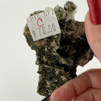Epidote on Quartz Specimens-Earth Fairy Holistics