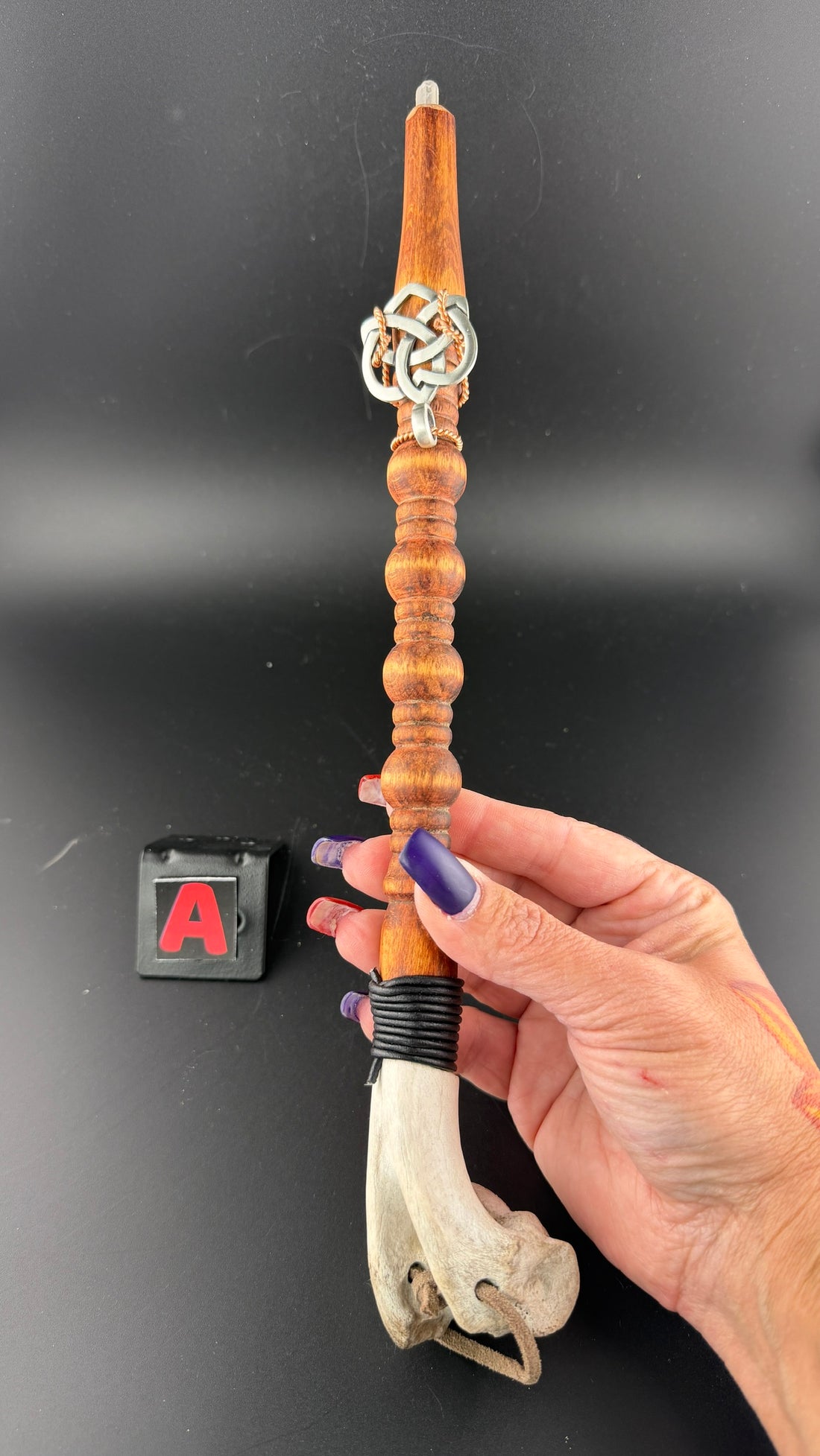 Deer Bone & Clear Quartz Handmade Wands (Various Options)