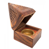 Wooden Temple Cone/Charcoal Burner