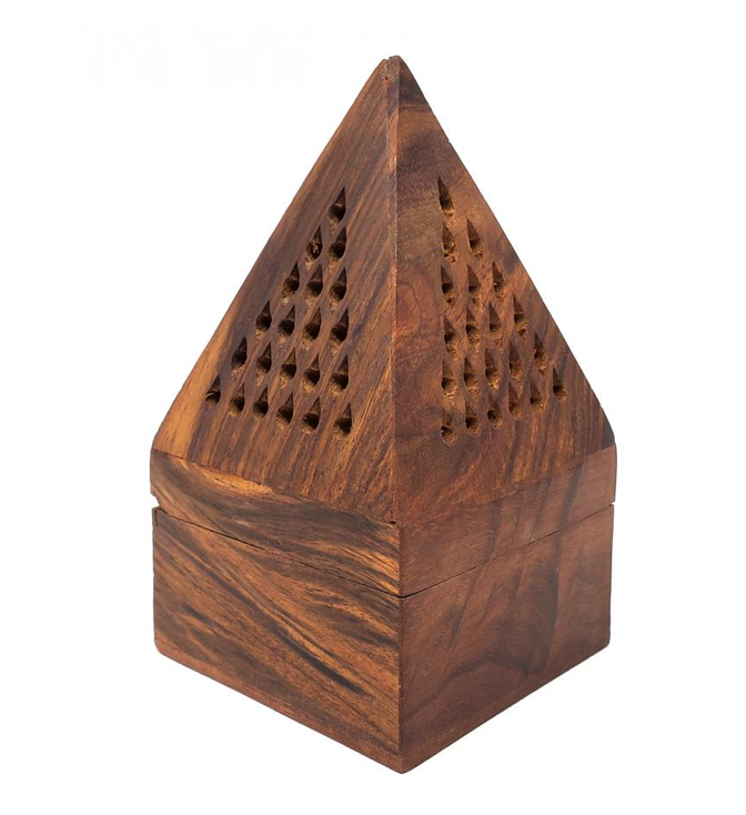 Wooden Temple Cone/Charcoal Burner