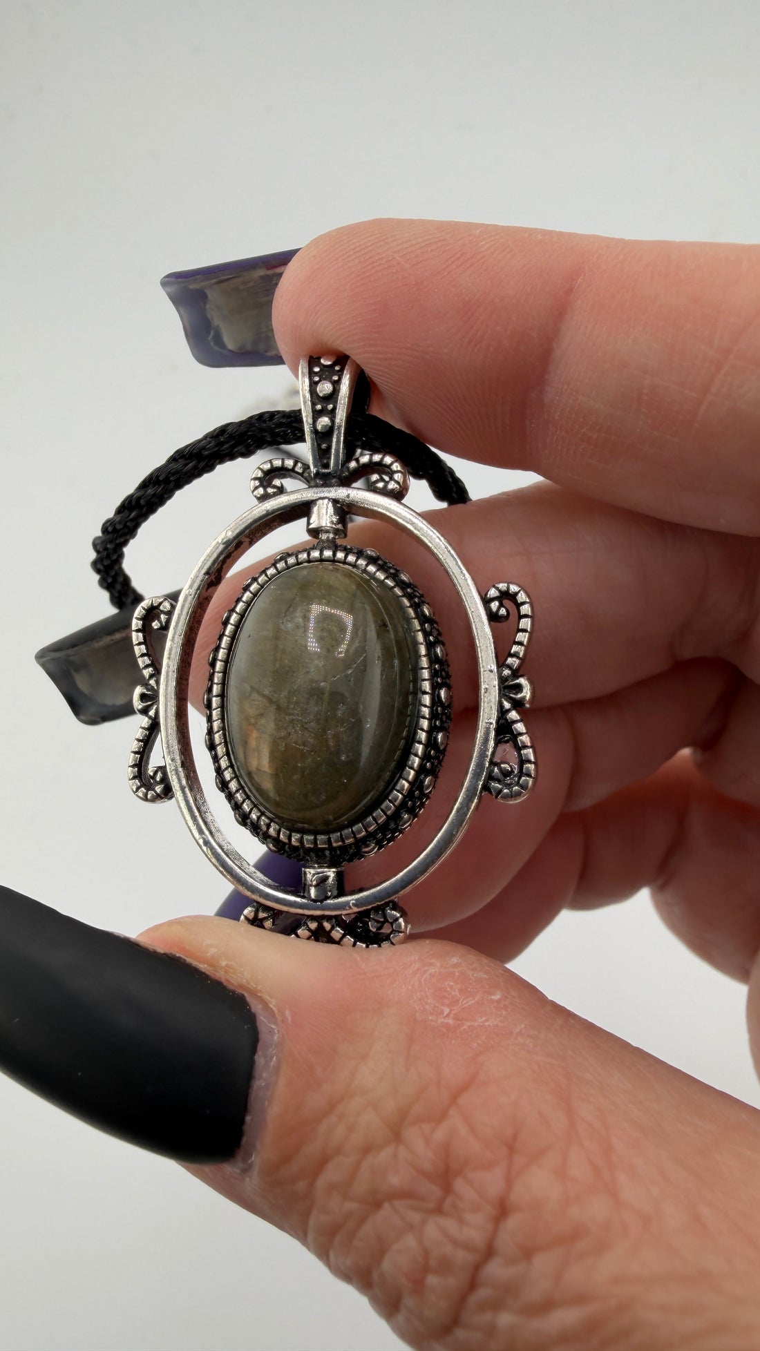 Crystal Spinner Necklace (Various Stones)