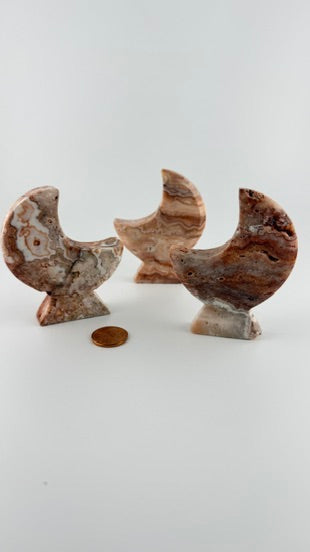 Crazy Lace Agate Standing Moon-Earth Fairy Holistics