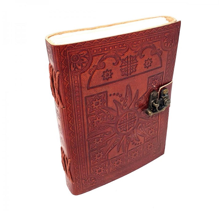 Sun Leather Journal 5x7" with Latch Closure