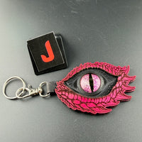 Spirit Wolf Leather Eye Keychains