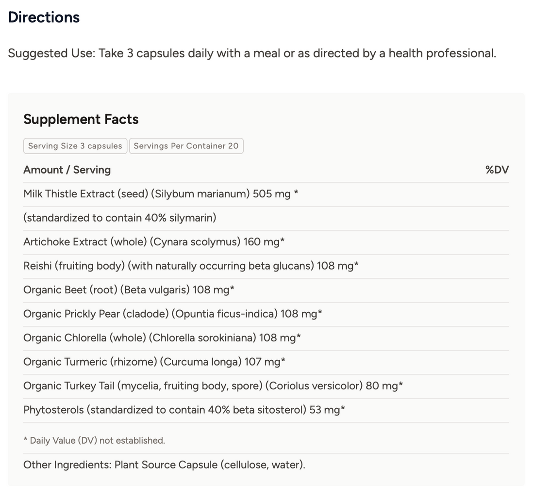AzureWell Liver Support Extended