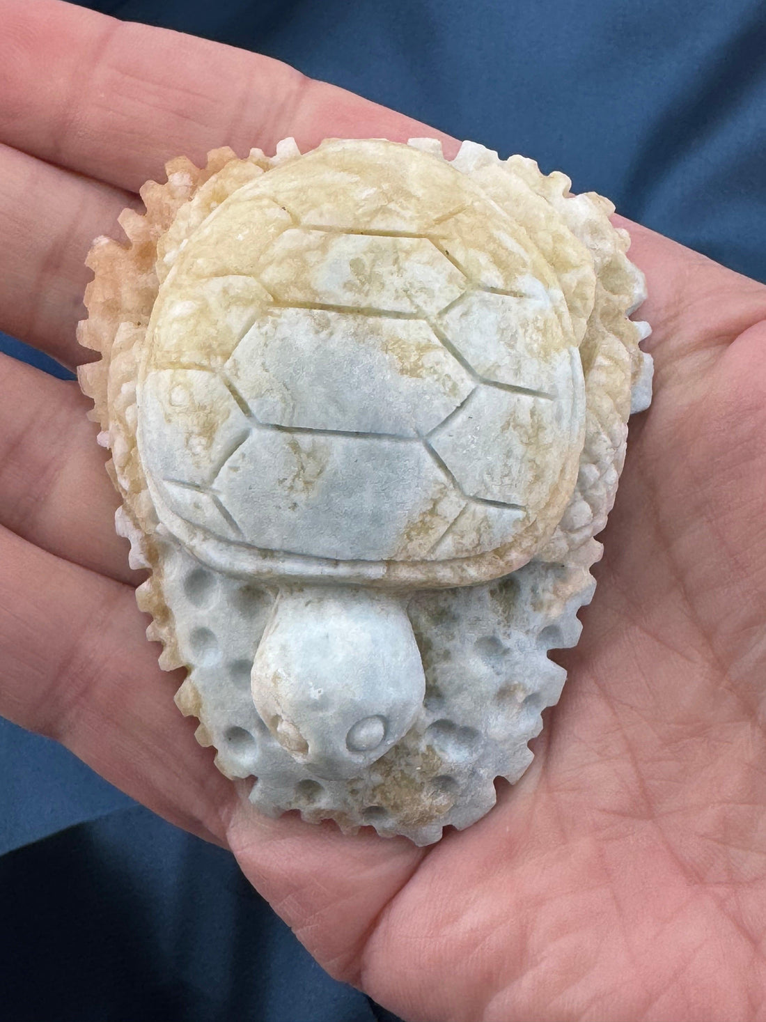 Dumortierite Sea Turtle Carving-Earth Fairy Holistics