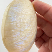 Moonstone Palm Stone-Earth Fairy Holistics