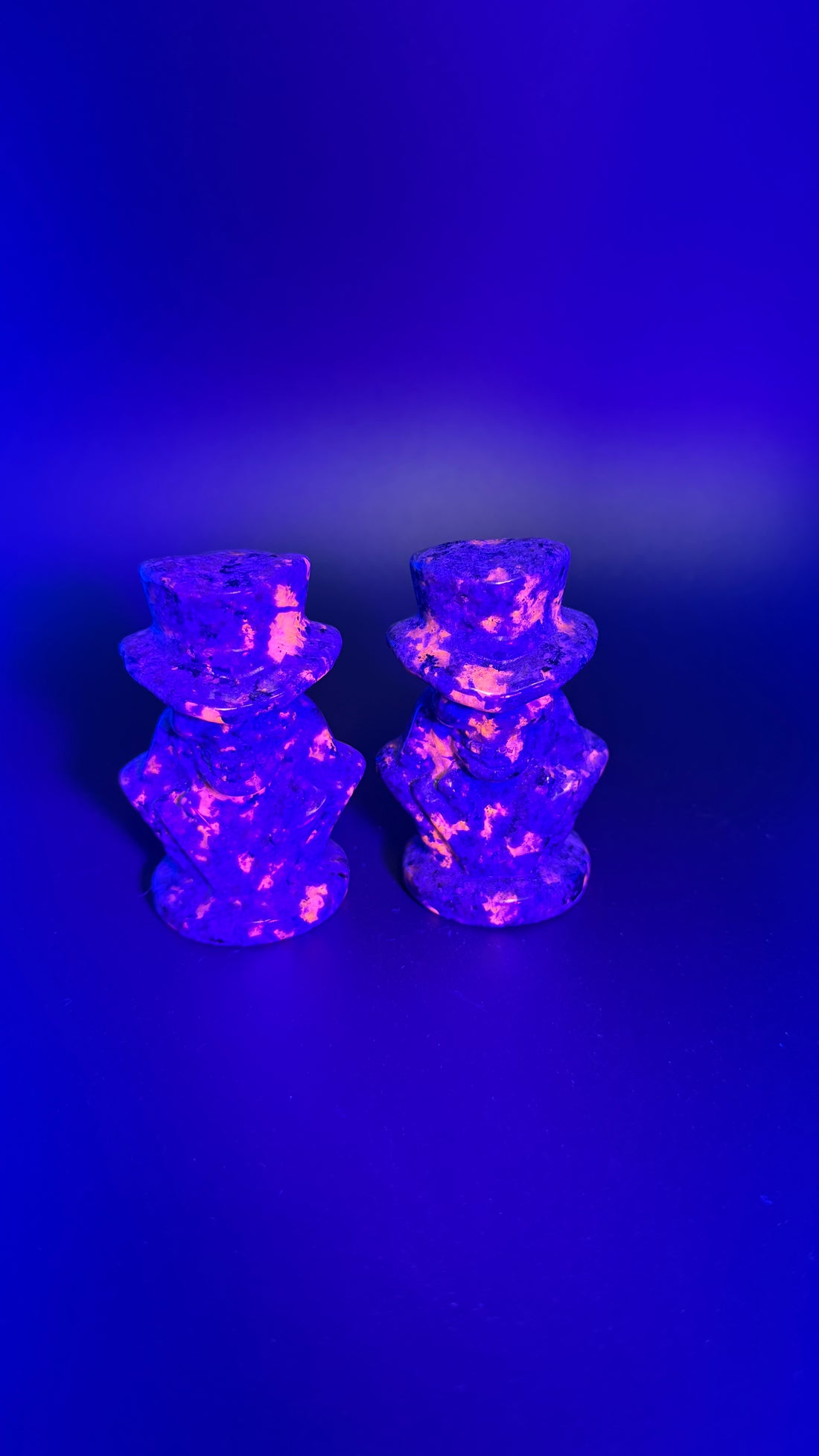 Yooperlite Skeleton With Top Hat (UV Reactive)-Earth Fairy Holistics