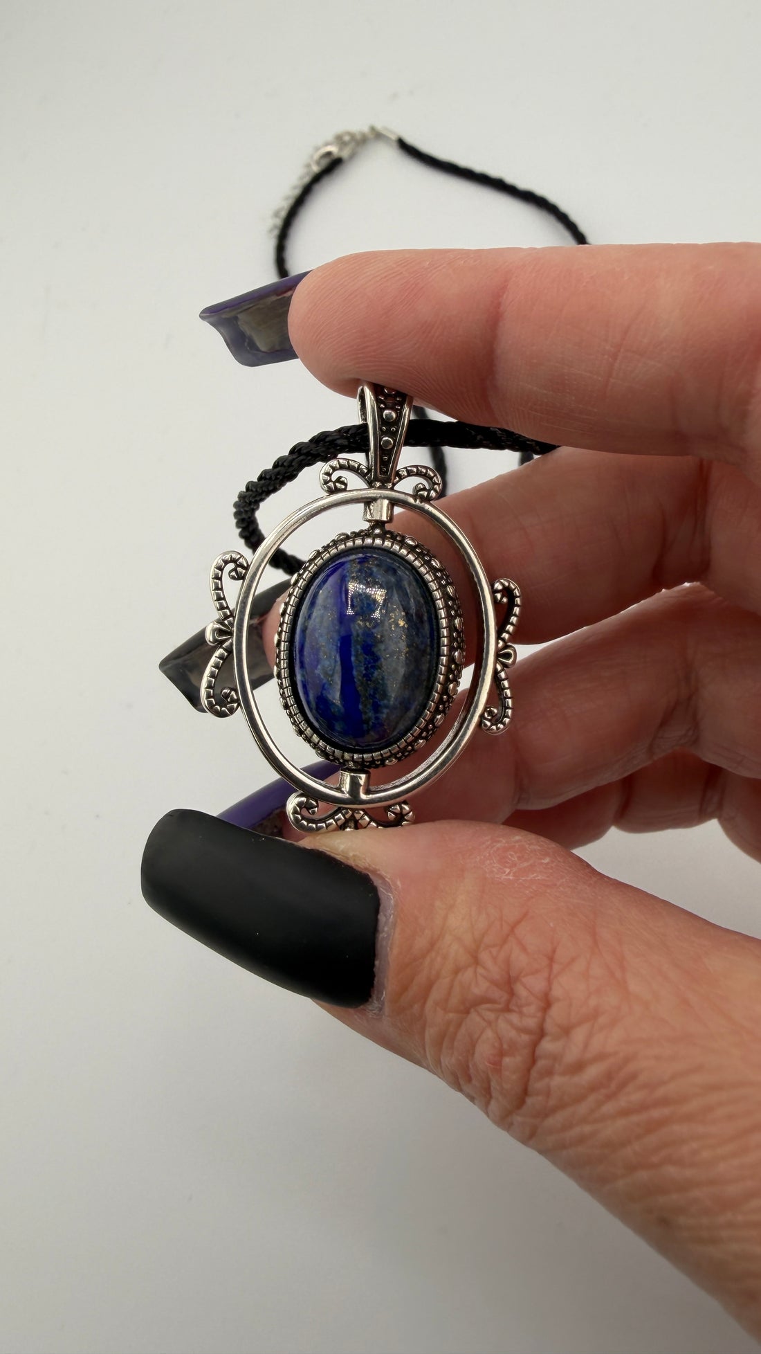 Crystal Spinner Necklace (Various Stones)